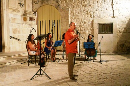 Franco Martini recita Achille Campanile. <span>Foto Gianluca Battista</span>
