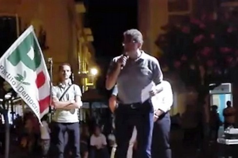 Antonello Natalicchio in piazza