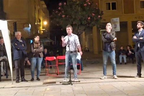 Il comizio di ieri sera