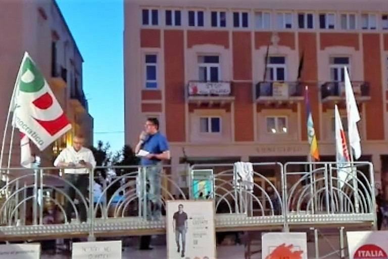 Antonello Natalicchio in piazza