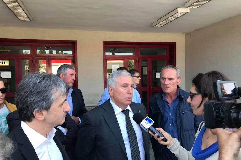 Sicolo intervistato dal Tg3 della Puglia. <span>Foto CNO</span>