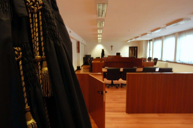 Un'aula del Tribunale