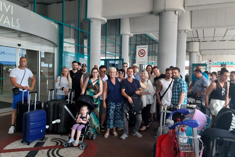 Il gruppo di turisti