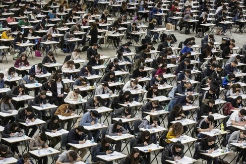 Durante un test di ingresso